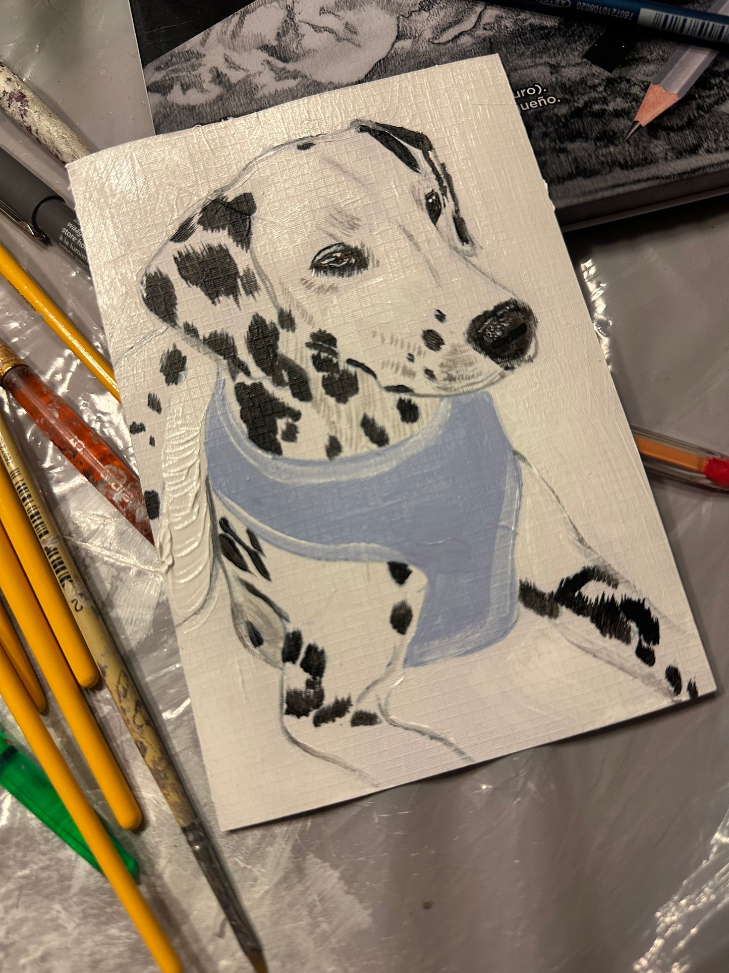 Retrato de mascotas personalizado en acrílico
